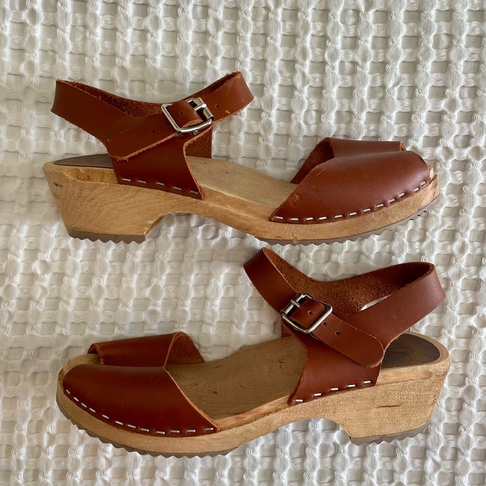 Mia Anja Clogs Size 38 boho wooden hippie - Picture 2 of 9